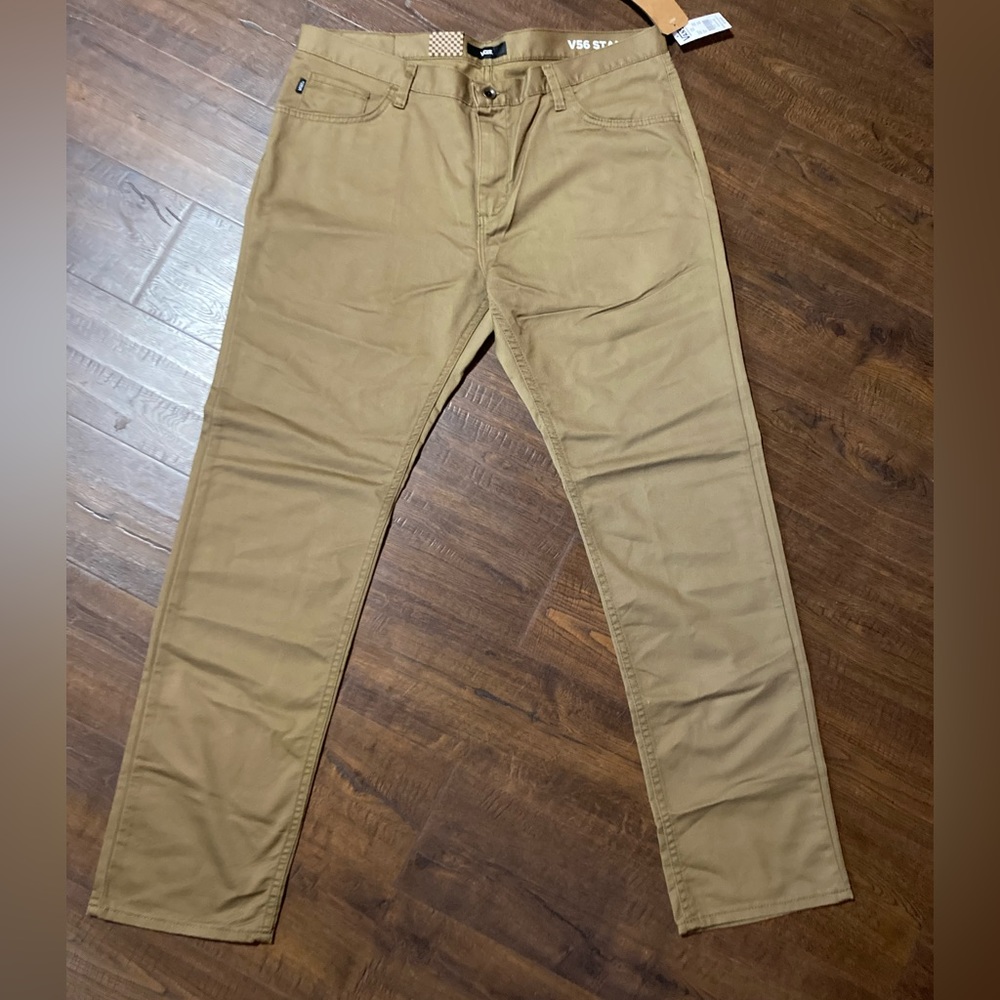 Men’s Vans Comfort Stretch Tan Pants Size 38
